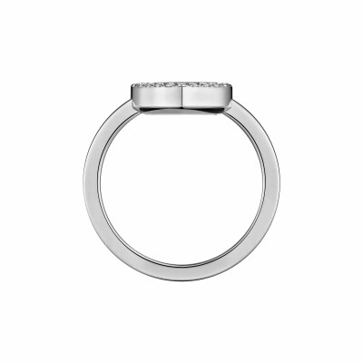 Chopard Happy Diamonds Icons ring, white gold and diamonds, size 51
