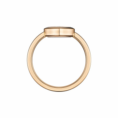 Bague Chopard Happy Diamonds Icons en or rose et diamants, taille 52