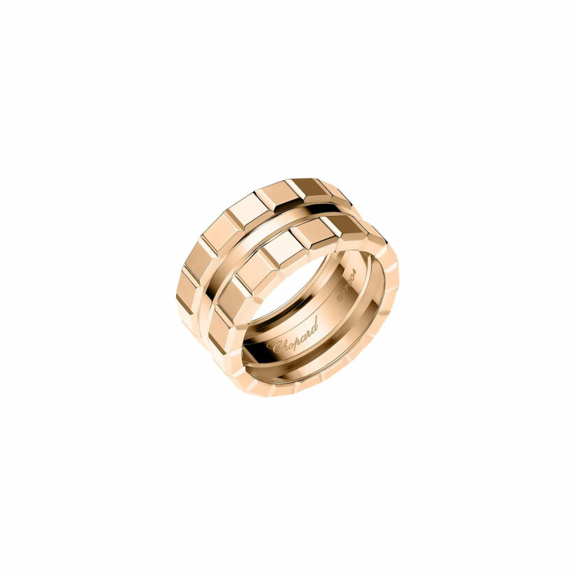 Chopard Ice Cube ring, Ethical rose gold, size 55