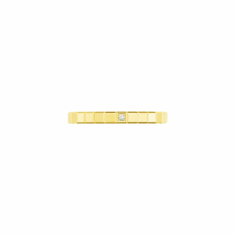 Bague Chopard Ice Cube en or jaune et diamant, taille 51