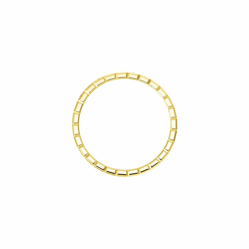 Chopard Ice Cube in yellow gold and diamonds, size 51