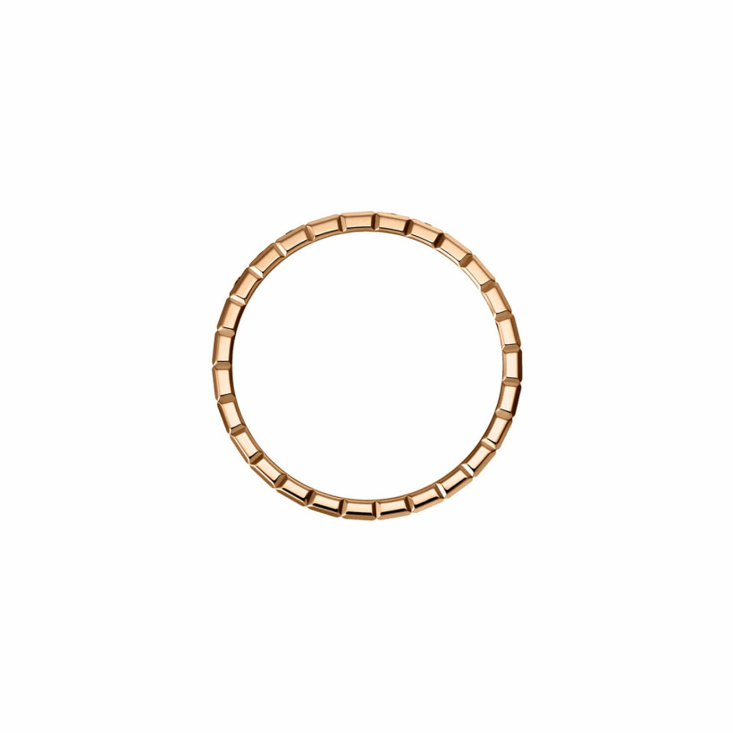 Chopard Ice Cube Pure in ethical rose gold and diamonds ring, size 53