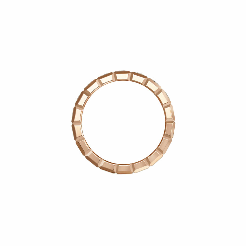 Chopard Ice Cube, ethic rose gold and diamonds ring, size 53