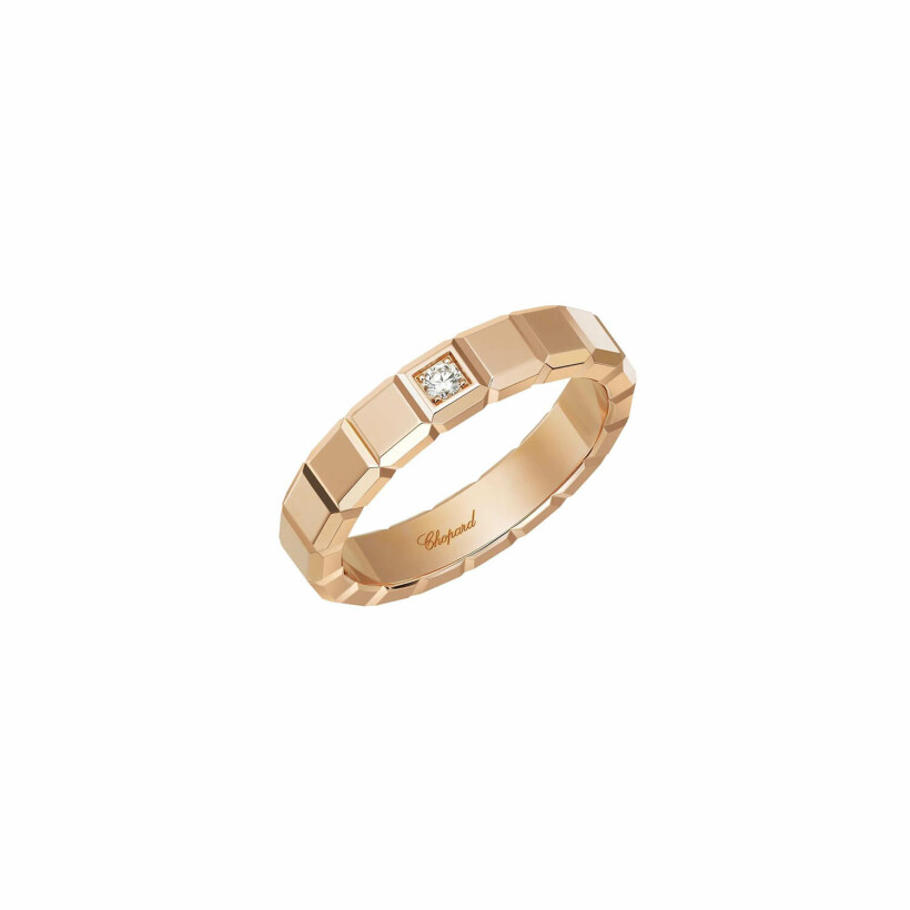 Chopard Ice Cube ring, rose gold and diamond, size 54