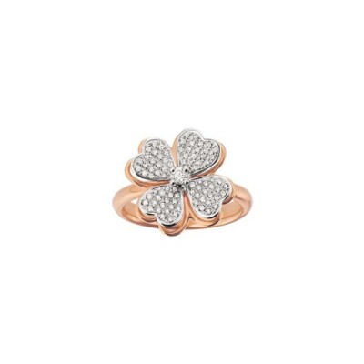 Bague Raynal Fleur en or rose et diamants