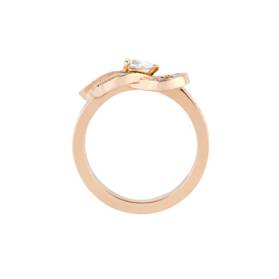Bague FRED Chance Infinie, moyen modèle, en or rose et diamants