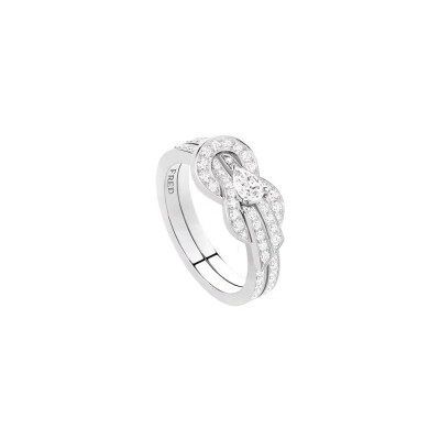 FRED Chance Infinie ring, medium model, white gold and diamonds