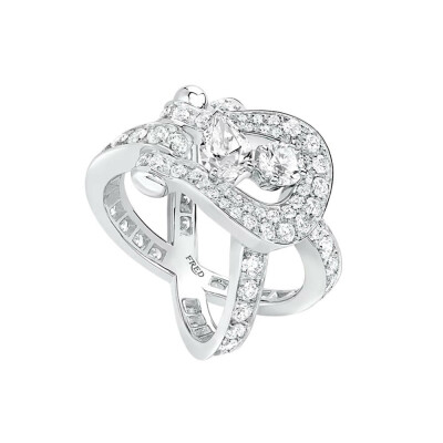 Bague FRED Force 10 en or blanc et diamants