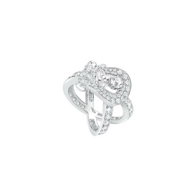Bague FRED Force 10 en or blanc et diamants