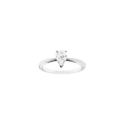 Solitaire Raynal Freya en or blanc et diamant