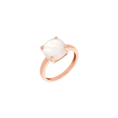 Bague Raynal en or rose et nacre