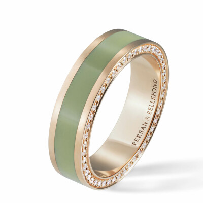 Bague Persan & Bellefond First Lady Vert Mousse Full Pave CRDISMFP