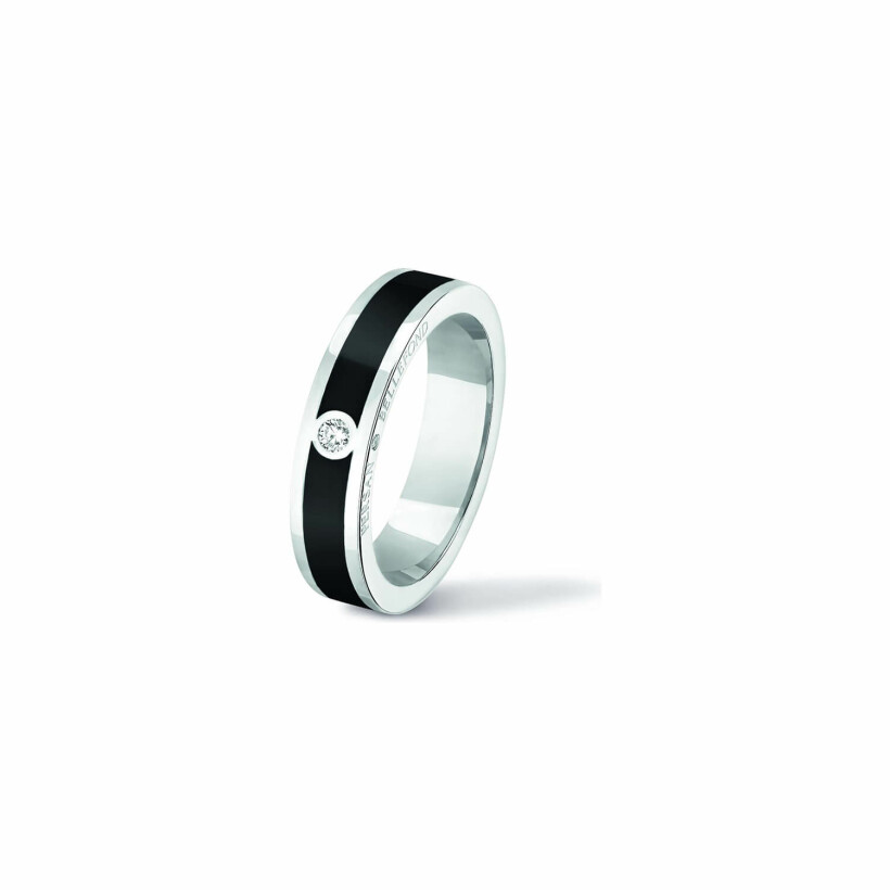 Bague Classique Wedding Persan & Bellefond Deep Black 1 Diamant WBDIDB