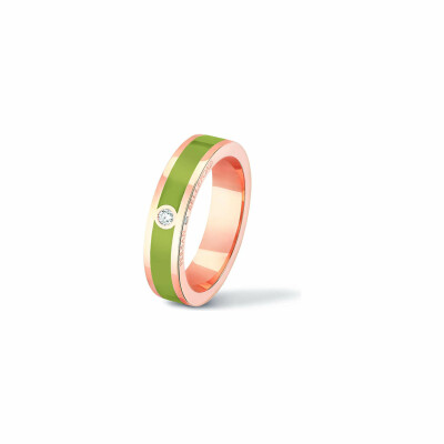 Bague Classique Wedding Persan & Bellefond Vert Mousse 1 Diamant WRDISM