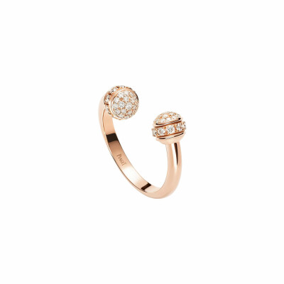Bague ouverte Piaget Possession en or rose et diamants