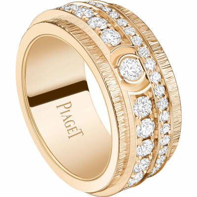 Bague Piaget Possession "Decor Palace" en or rose et diamants
