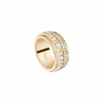 Bague Piaget Possession "Decor Palace" en or rose et diamants