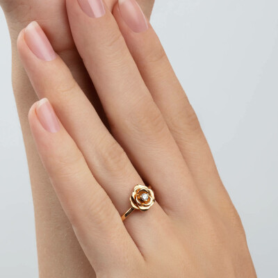 Bague Piaget Rose en or rose et diamant