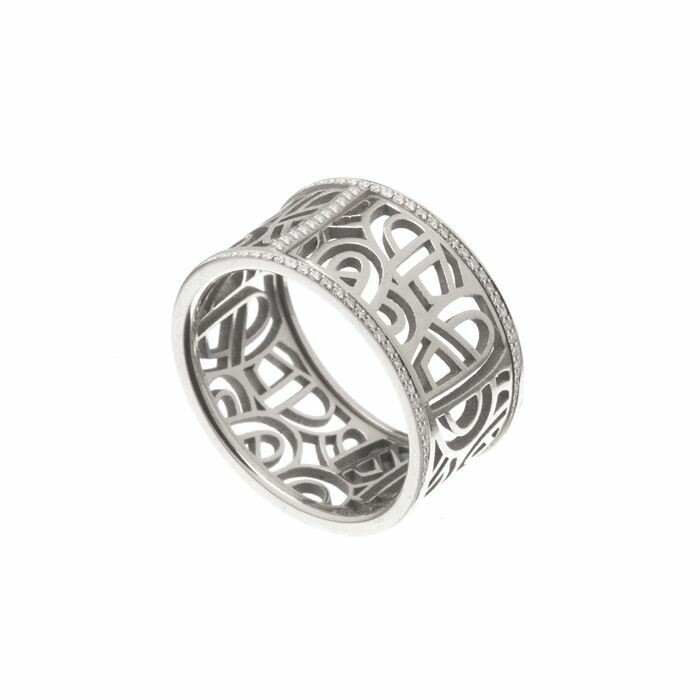 Bague Poiray Coeur Fil en or blanc