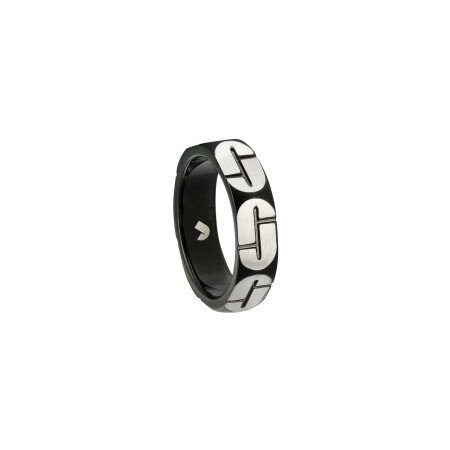 Bague Jourdan Bijoux en acier et PVD noir