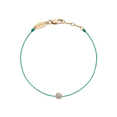 Bracelet RedLine Pure fil lagon avec diamant 0.10 ct en serti clos, or rose