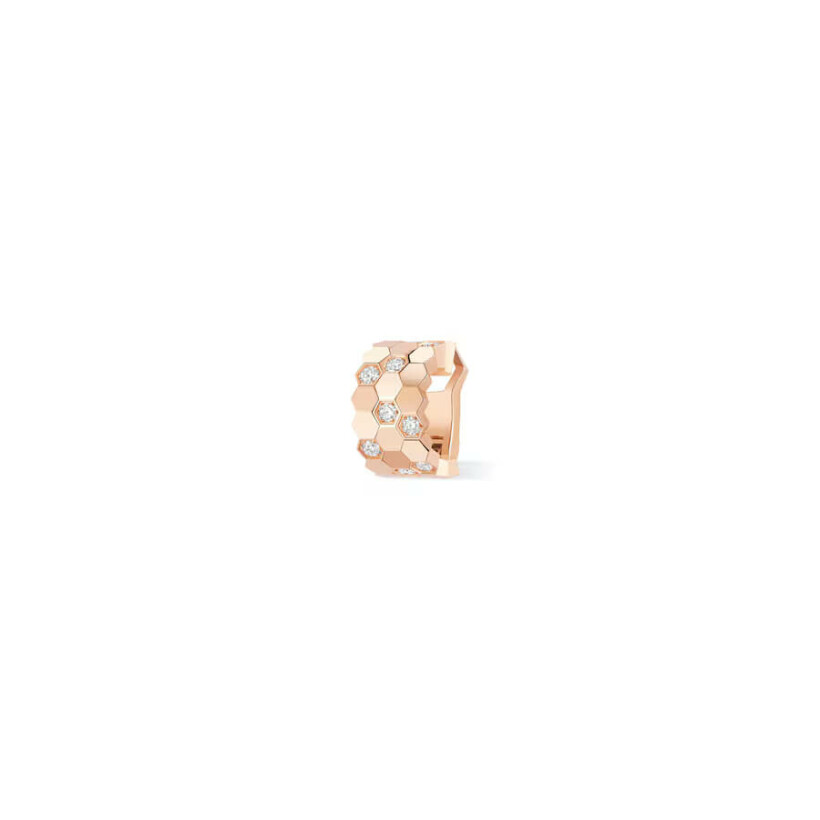 Mono-boucle d'oreille Chaumet Bee My Love en or rose et diamants