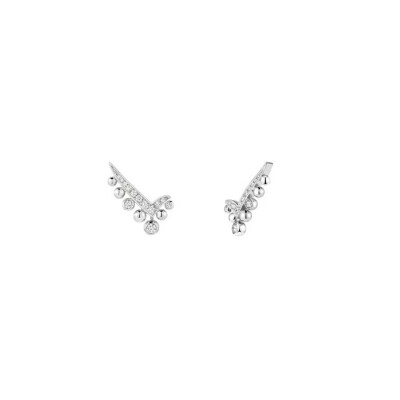 Boucles d'oreilles Chaumet Joséphine Aigrette en or blanc et diamants