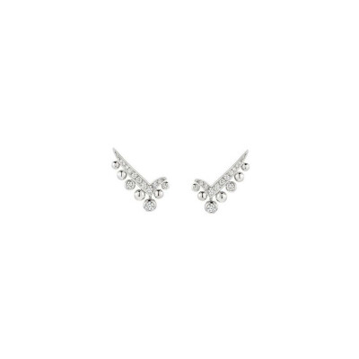 Boucles d'oreilles Chaumet Joséphine Aigrette en or blanc et diamants