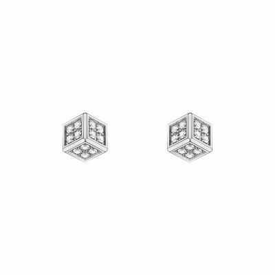 Chopard Ice Cube be Cube earrings, white gold and diamonds