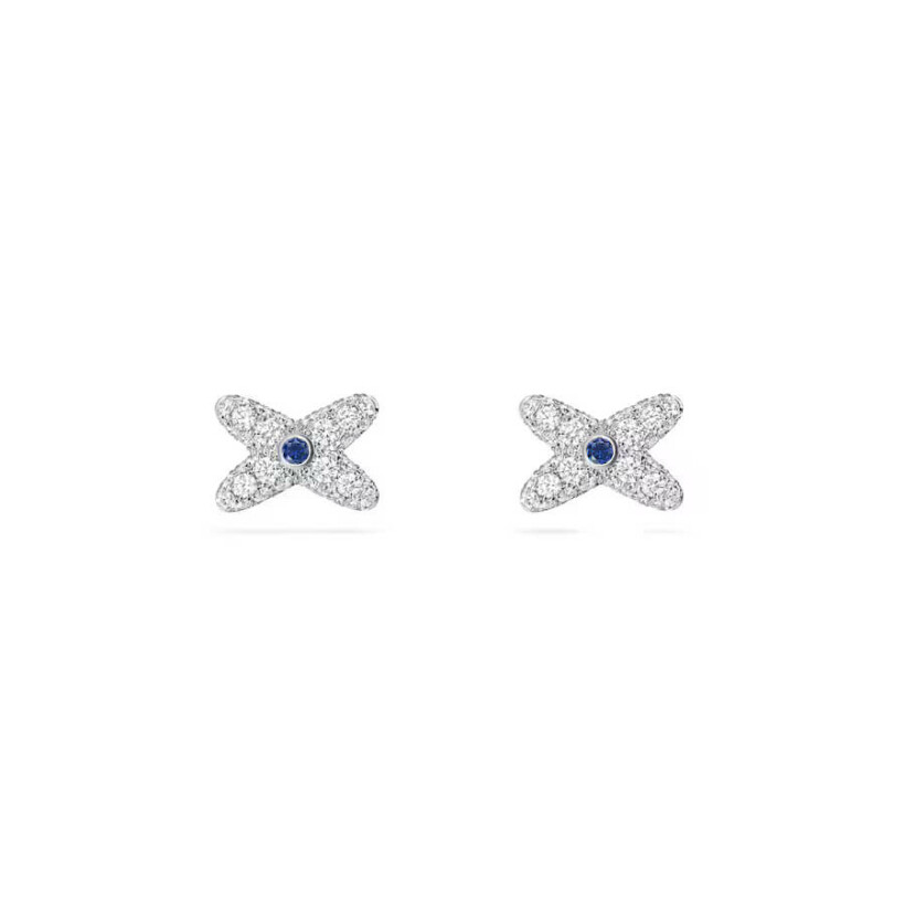 Boucles d'oreilles Chaumet Jeux de Liens en or blanc, saphirs et diamants