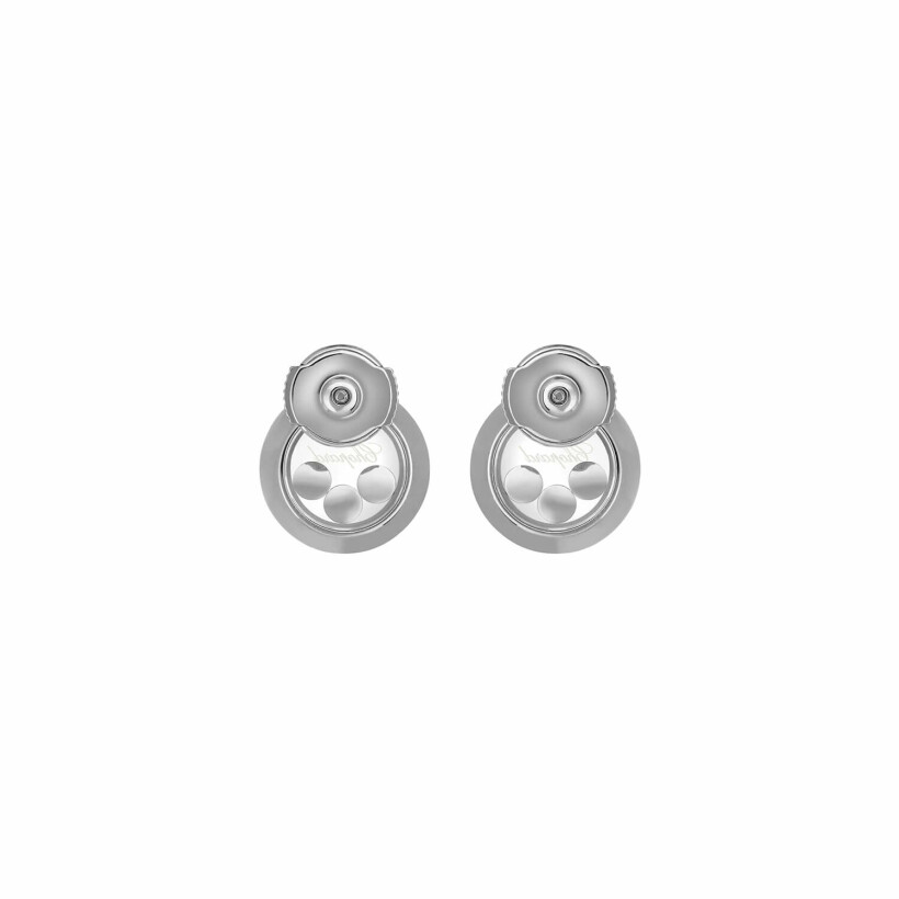 Chopard Happy Diamonds Icons earrings, white gold and diamonds