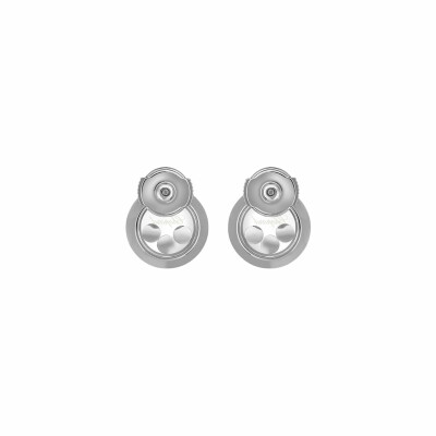 Boucles d'oreilles Chopard Happy Diamonds Icons en or blanc et diamants