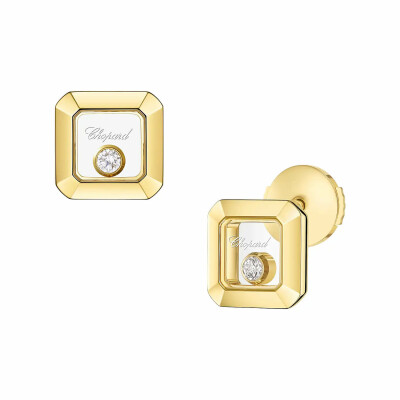 Boucles d'oreilles Chopard Happy Diamonds Icons en or jaune et diamants