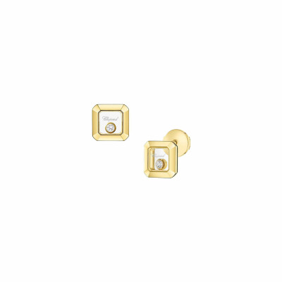 Boucles d'oreilles Chopard Happy Diamonds Icons en or jaune et diamants