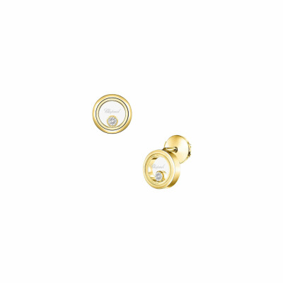 Boucles d'oreilles Chopard Happy Diamonds Icons en or jaune et diamants