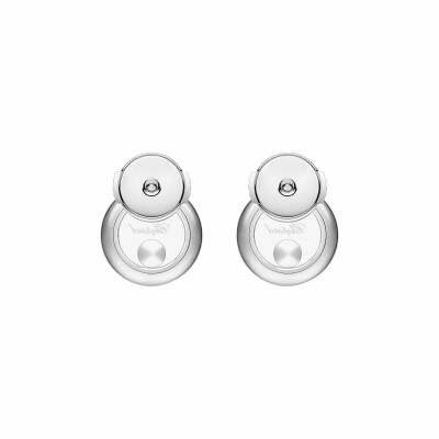Chopard Happy Diamonds Icons earrings, white gold and diamonds