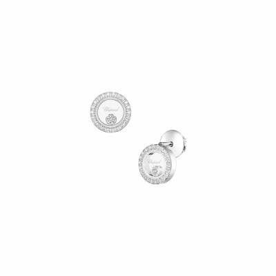 Chopard Happy Diamonds Icons earrings, white gold and diamonds