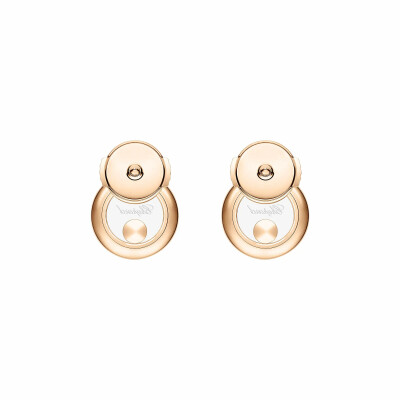 Chopard Happy Diamonds Icons earrings, rose gold and diamonds