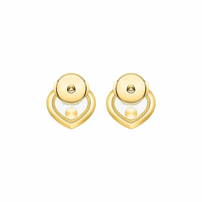Boucles d'oreilles Chopard Happy Diamonds Icons en or jaune et diamants