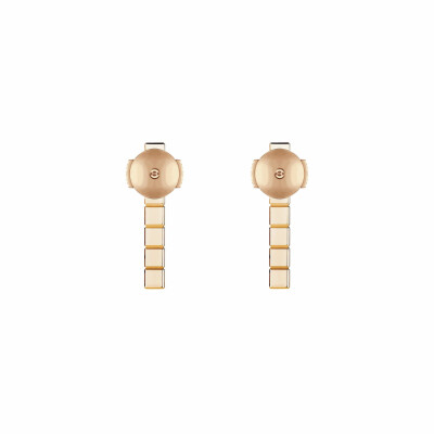 Boucles d'oreilles Chopard Ice Cube en or rose et diamants