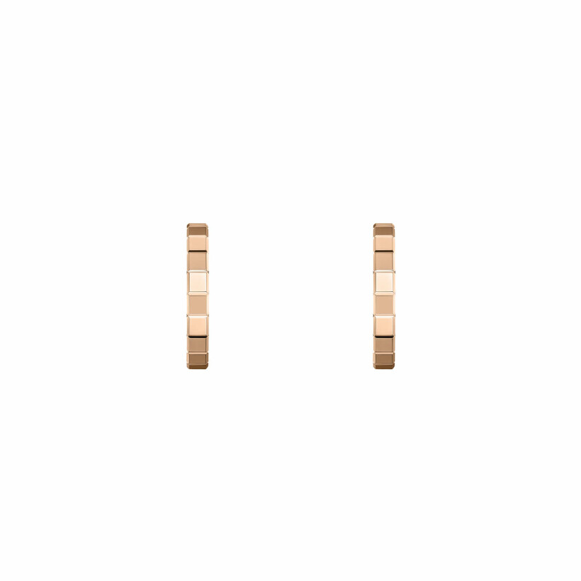 Chopard Ice Cube earrings, ethical rose gold