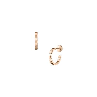 Boucles d'oreilles Chopard Ice Cube en or rose éthique