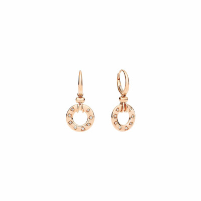 Boucles d'oreilles Pomellato Iconica en or rose et diamants