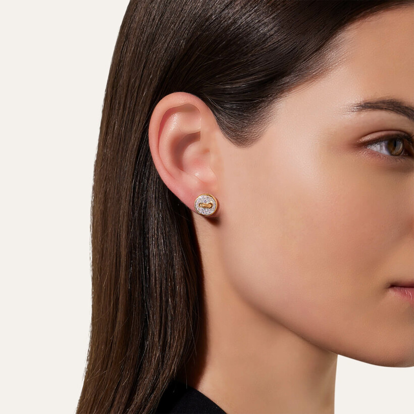 Pomellato Pom Pom Dot earrings, rose gold and diamonds