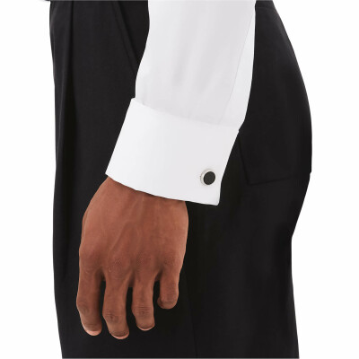 Montblanc Meisterstück Cufflinks with Carbon-Patterned Inlay