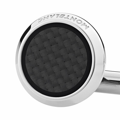 Boutons de Manchette Montblanc Meisterstück avec incrustation motif carbone