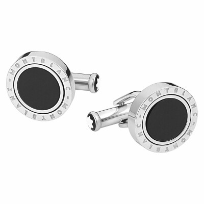 Montblanc Meisterstück Cufflinks with Onyx Inlay