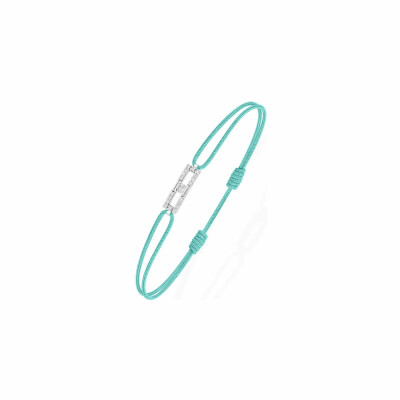 Bracelet Antonello Portofino "Petit et Carré" en or blanc et diamants