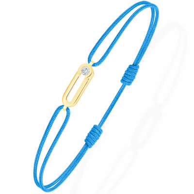 Bracelet Antonello Portofino "Petit et Rond" en or jaune et diamant