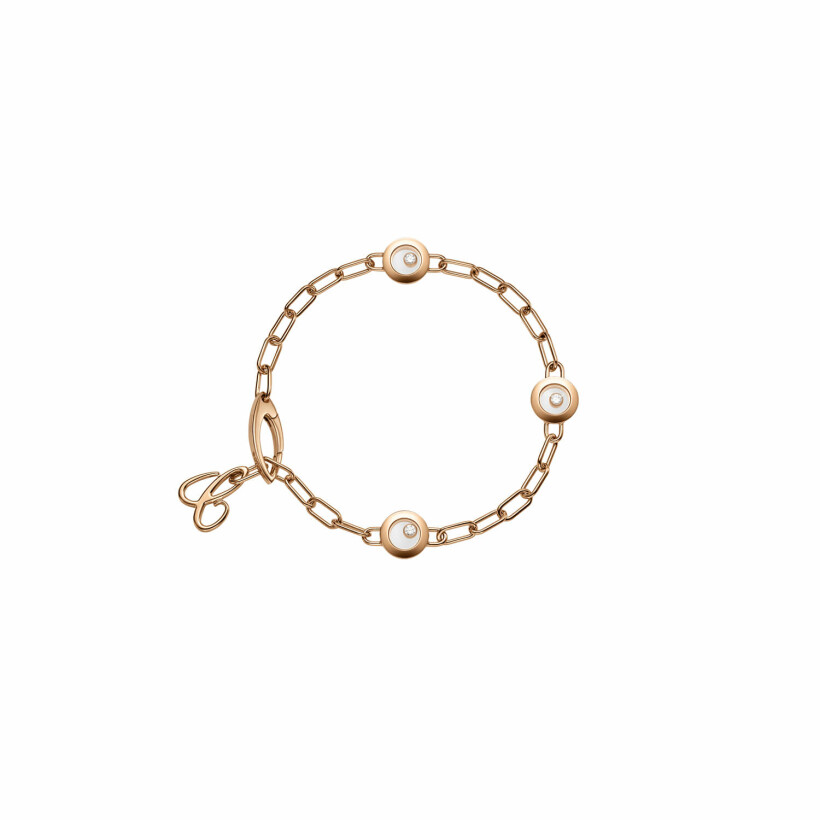 Chopard Happy Diamonds Icons bracelet, rose gold and diamonds